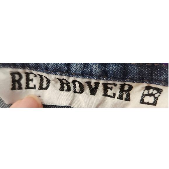 Red Rover Button Down Top Women's S Faux Leather Trim Braided Cowgirl VTG *Flaw - Picture 8 of 10